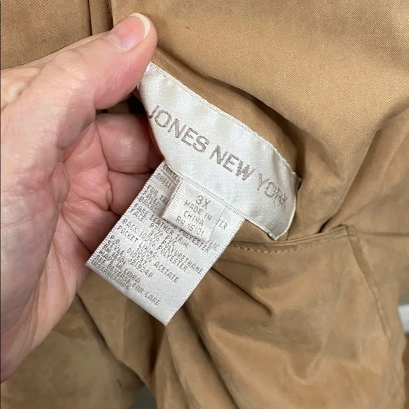 Jones New York heavy reversible faux fur outdoor long hooded coat 3X ❤️🏂❄️ - Picture 12 of 12